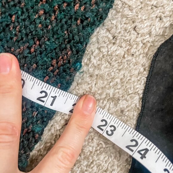 Espirit Wool Blend Exposed Seam Granola Sweater Indie Sleaze, Size Small - Picture 10 of 10